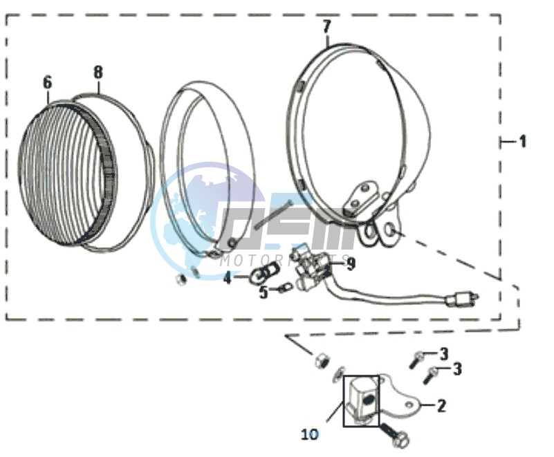 HEAD LAMP CPL.