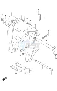 DF 115A drawing Clamp Bracket SS Model