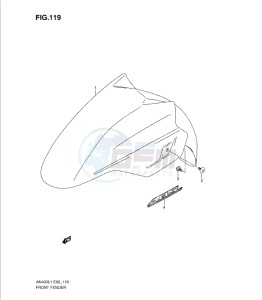 AN400Z drawing FRONT FENDER (AN400AL1 E19)