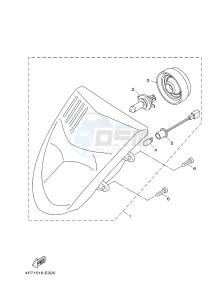 XC125E VITY (4P7A) drawing HEADLIGHT