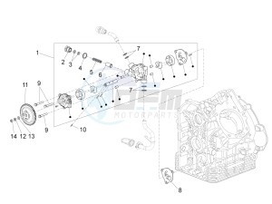 California 1400 Touring SE ABS 1380 drawing Oil pump