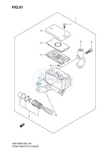 GSF1200 (E2) Bandit drawing FRONT MASTER CYLINDER (GSF1200K6 AK6)