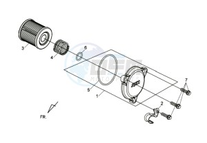 MAXSYM 400 EFI ABS drawing OIL FILTER