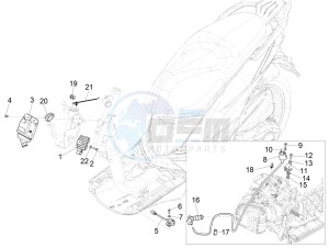 LIBERTY 150 150 IGET 4T 3V IE ABS (NAFTA) drawing Voltage Regulators - Electronic Control Units (ecu) - H.T. Coil