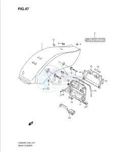 VZ800K9 drawing REAR FENDER (VZ800)