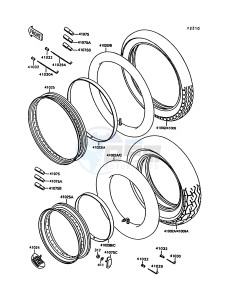 VN 1500 C [VULCAN 1500 L] (C3-C4) [VULCAN 1500 L] drawing TIRES