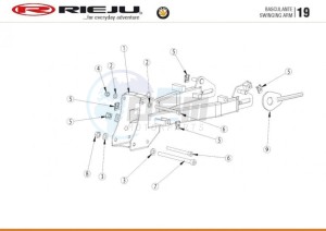 HOBBY-BYE-BIKE-25-KM-H-EURO4-HOLLAND-GREY drawing SWING ARM