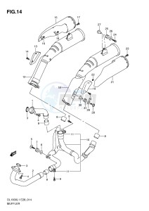 DL1000 (E28) V-Strom drawing MUFFLER