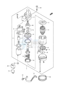 DF 20A drawing Starter Motor Electric Starter