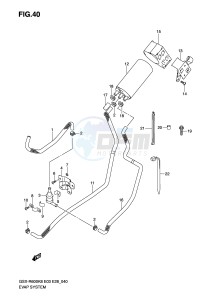 GSX-R600 (E3-E28) drawing EVAP SYSTEM (E33)