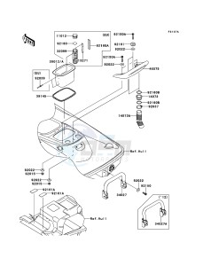 JET_SKI_STX-15F JT1500ACF EU drawing Hull Rear Fittings