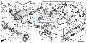 TRX420FPED TRX420 Europe Direct - (ED) drawing FRONT FINAL GEAR