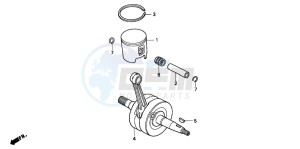 CR125R drawing CRANKSHAFT/PISTON