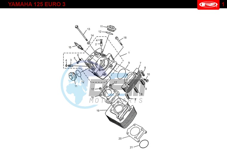 CYLINDER HEAD - CYLINDER  EURO3