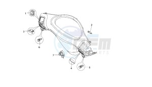 VARIANT SPORT - 125 CC VTHSG000 4T E3 drawing LIGHTS HANDLE SWITCH