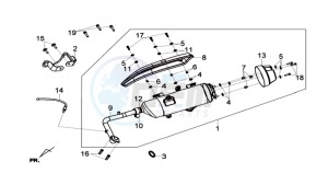 GTS 125I drawing EXHAUST