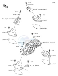 JET SKI ULTRA 310R JT1500NEF EU drawing Engine Mount