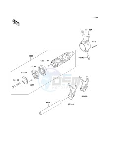 VN 1500 B [VULCAN 88 SE] (B1-B3) N8FA drawing GEAR CHANGE DRUM_SHIFT FORK-- S- -