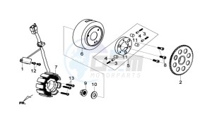 HD 2 125 drawing STARTER CLUTCH / GENERATOR