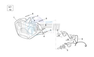 RSV 2 1000 drawing Headlight