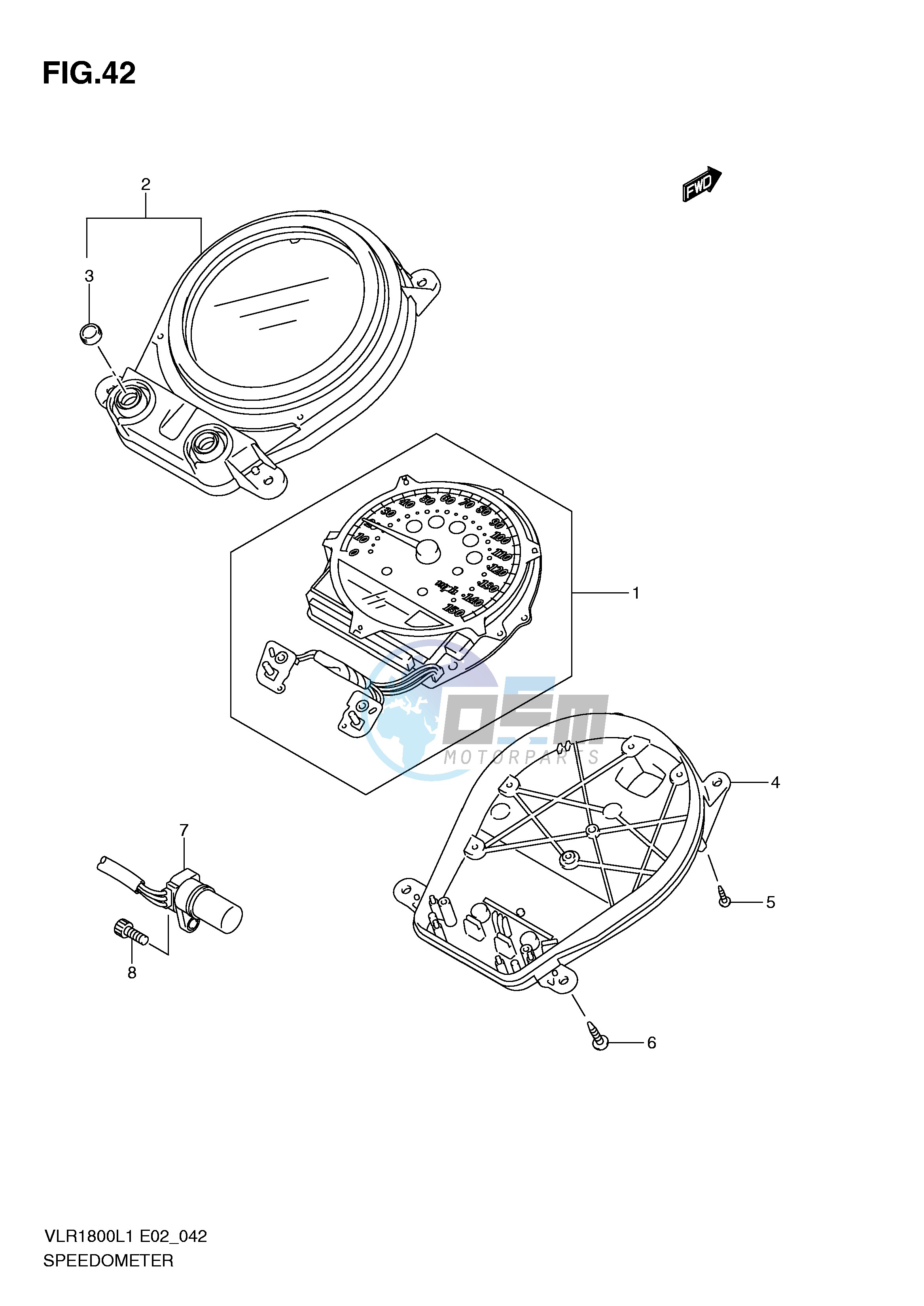 SPEEDOMETER (VLR1800TL1 E24)