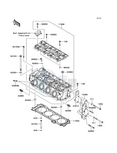 JET SKI ULTRA 300LX JT1500JCF EU drawing Cylinder Head