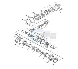 FJR AS 1300 drawing FRONT BEVEL GEAR