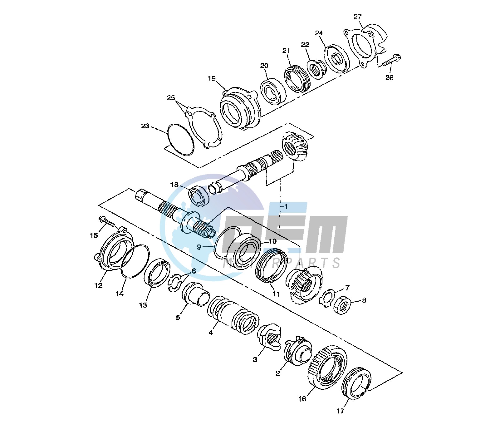 FRONT BEVEL GEAR