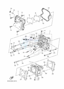 YP125RA XMAX 125 ABS (BL25) drawing STEERING