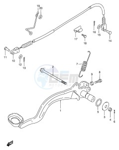 LT-F250 (E24) drawing REAR BRAKE