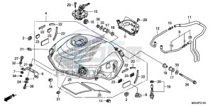 VFR1200XD CrossTourer - VFR1200X Dual Clutch 2ED - (2ED) drawing FUEL TANK