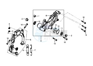 HD EU2 - 125 cc drawing STAND-SWINGING ARM