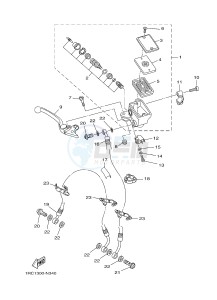 MT09 900 (1RC1 1RC2) drawing FRONT MASTER CYLINDER