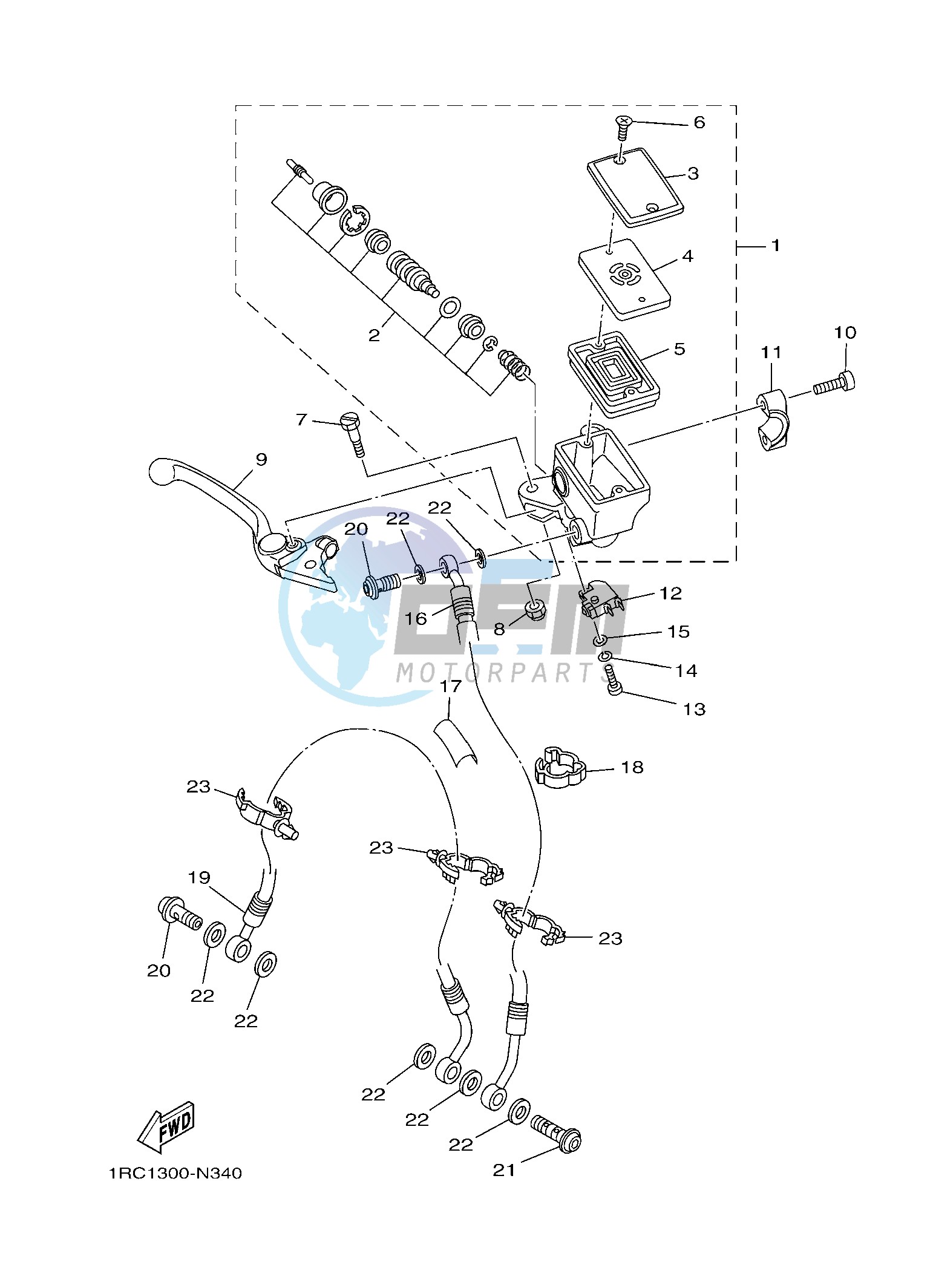 FRONT MASTER CYLINDER