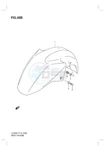 UH200 BURGMAN EU-UK drawing FRONT FENDER