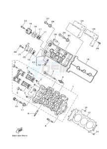 MTN850-A MTN-850-A MT-09 ABS (BS21) drawing CYLINDER HEAD