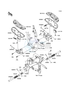 VN900 CLASSIC VN900BDF GB XX (EU ME A(FRICA) drawing Footrests