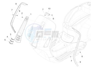 SPRINT 50 4T 4V NOABS E2 (NAFTA) drawing Front shield