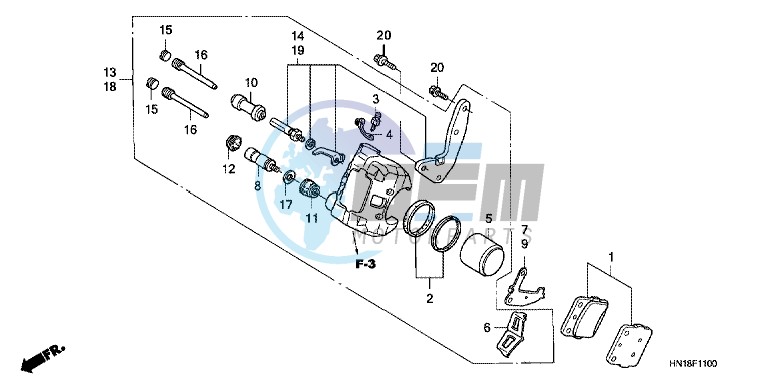 FRONT BRAKE CALIPER