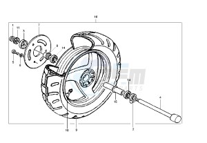 Runner VX-VXR 125-180 125 drawing Front wheel