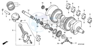 CB1000RA France - (F / CMF) drawing CRANKSHAFT/PISTON