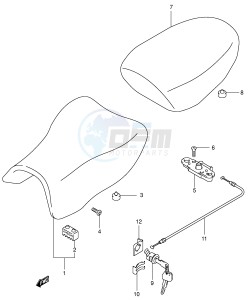 SV650S (E2) drawing SEAT