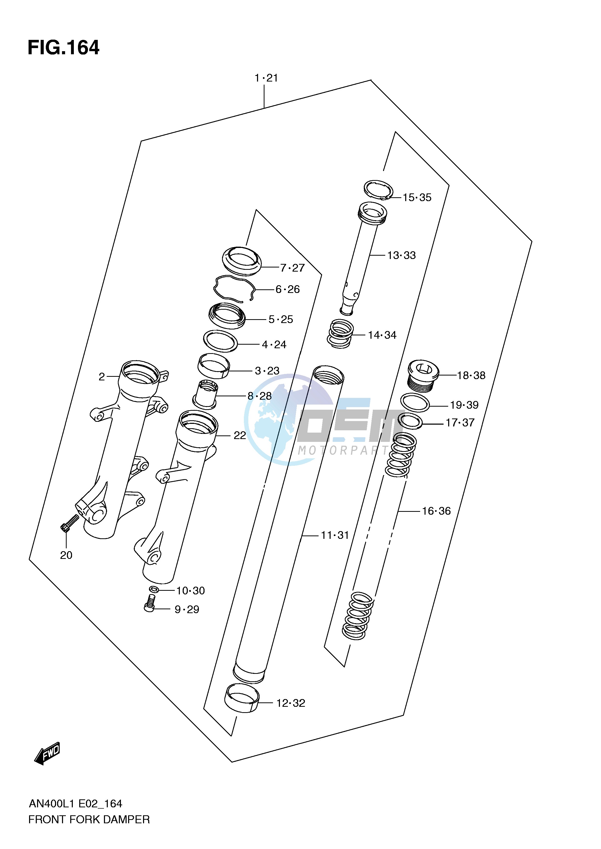 FRONT FORK DAMPER (AN400L1 E19)