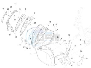 Liberty iGet 50 4T 3V (NAFTA) drawing Front shield