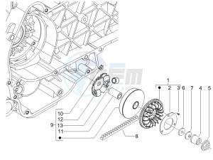 LX 125 4T E3 drawing Driving pulley