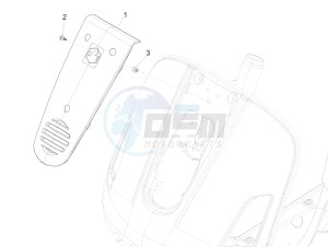 GTS 300 ie Touring drawing Front shield