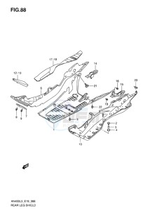 AN400 BURGMAN EU drawing REAR LEG SHIELD