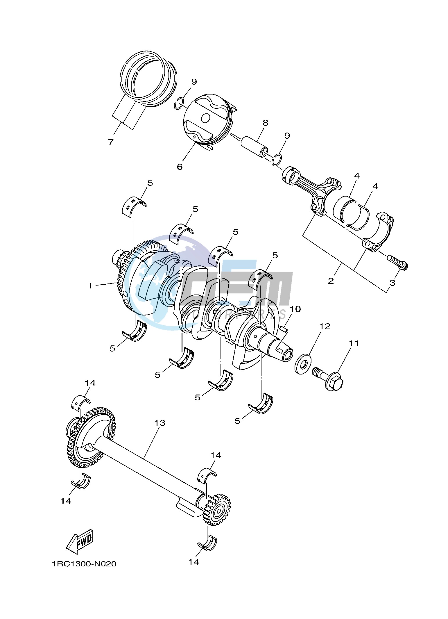 CRANKSHAFT & PISTON