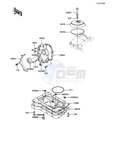 KZ 550 C [LTD] (C3-C4) [LTD] drawing BREATHER COVER_OIL PAN -- 82-83 C3_C4- -