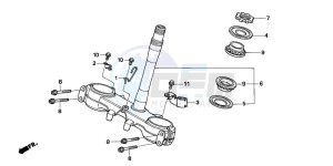 FMX650 FMX650 drawing STEERING STEM